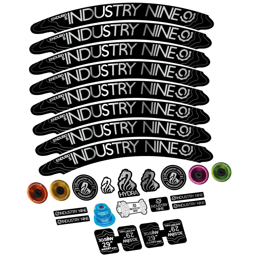 Stickers Industry Nine Enduro S Hydra compatibles - Autocollants roue vélo VTT