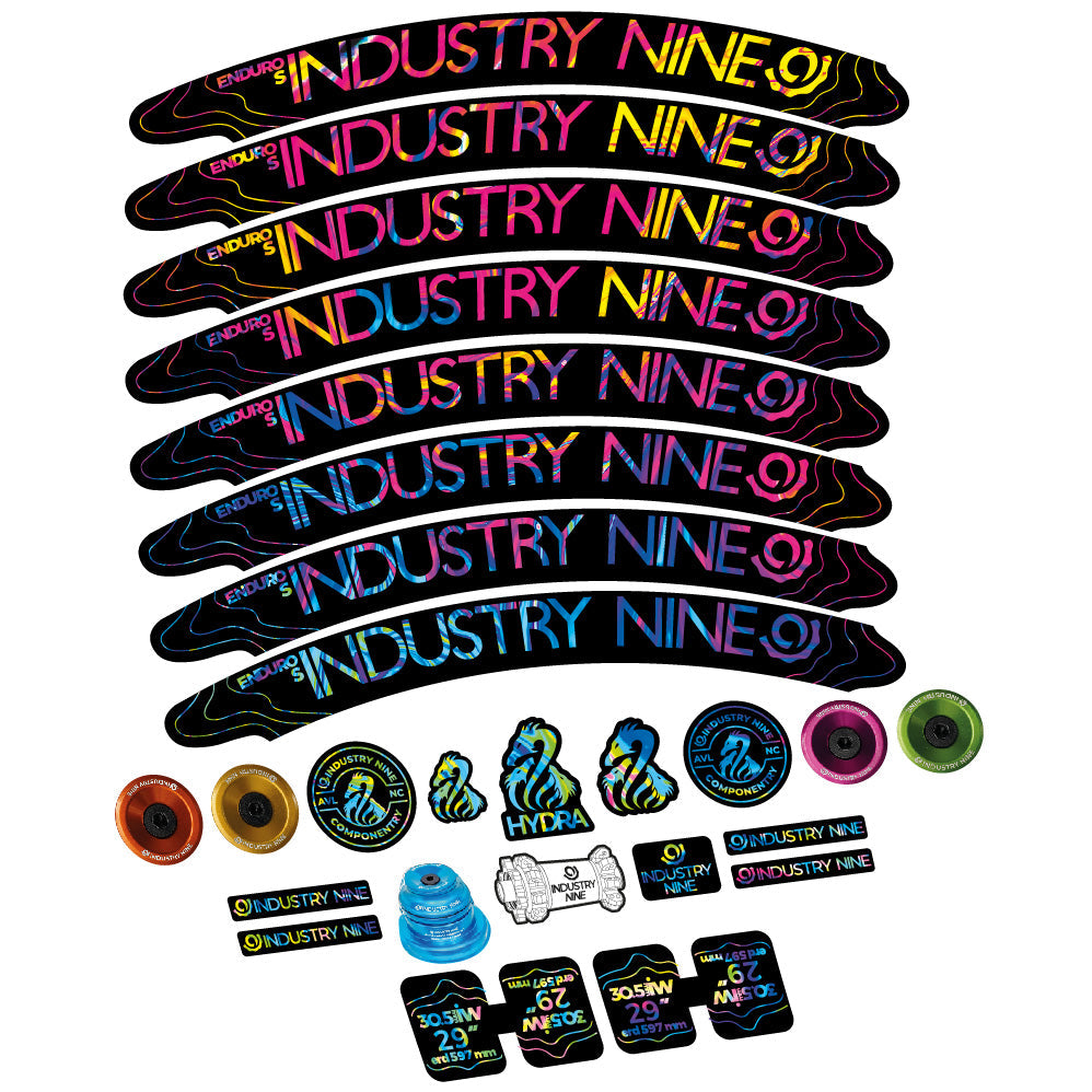 Stickers Industry Nine Enduro S Hydra compatibles - Autocollants roue vélo VTT