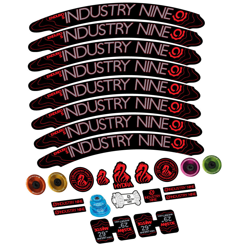 Stickers Industry Nine Enduro S Hydra compatibles Autocollants roues VTT 29"