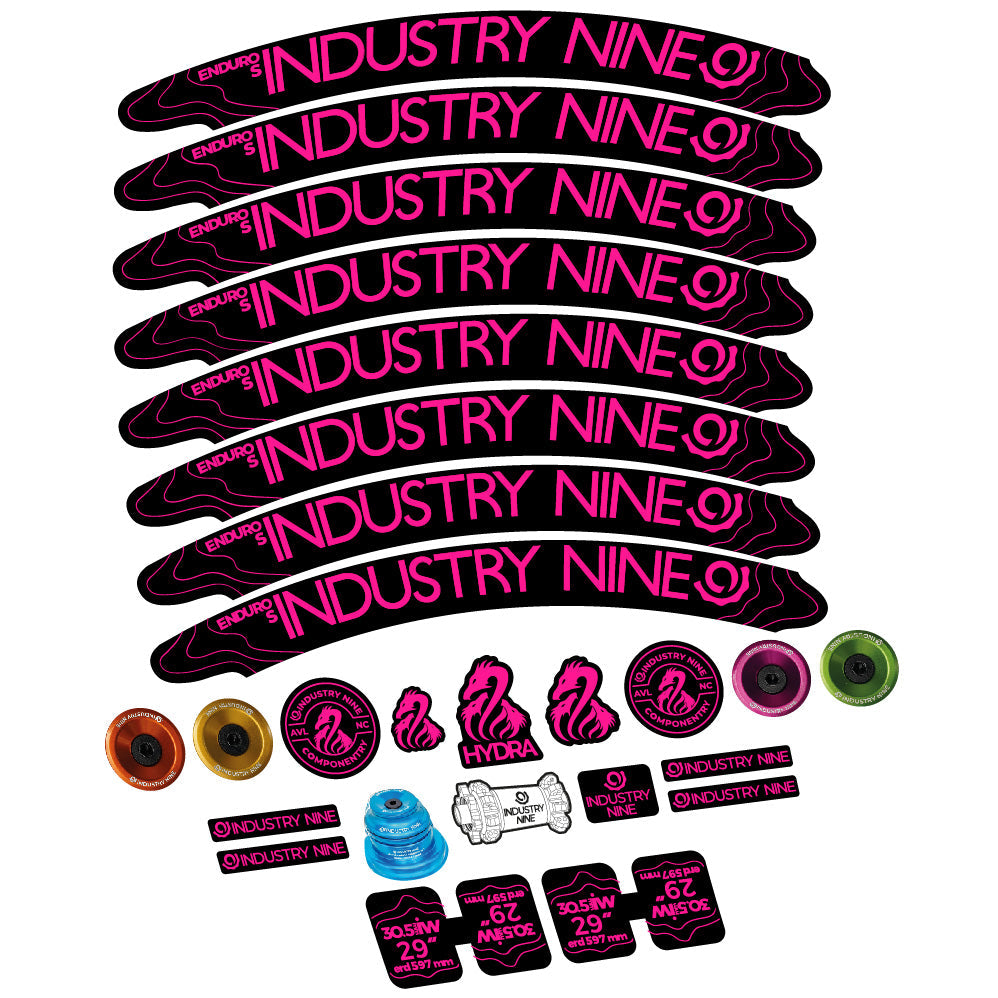 Stickers Industry Nine Enduro S Hydra compatibles Autocollants roues VTT 29"