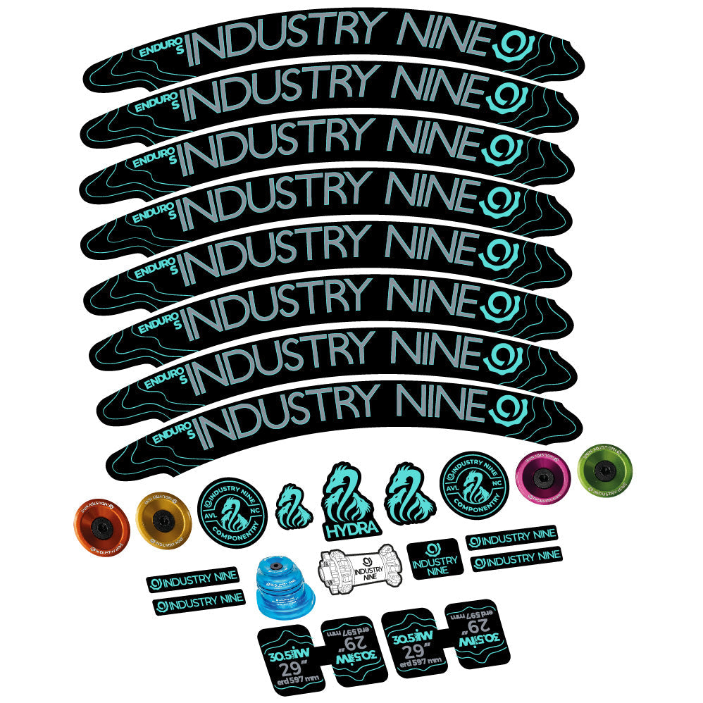 Stickers Industry Nine Enduro S Hydra compatibles Autocollants roues VTT 29"