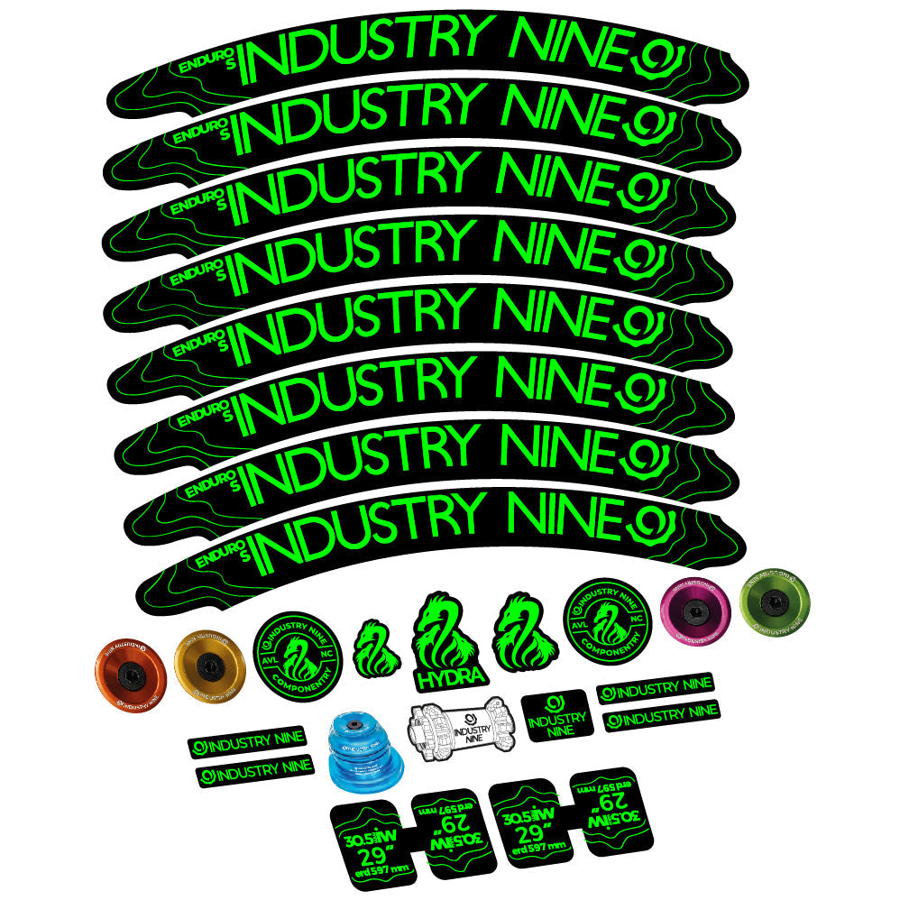 Stickers Industry Nine Enduro S Hydra compatibles Autocollants roues VTT 29"