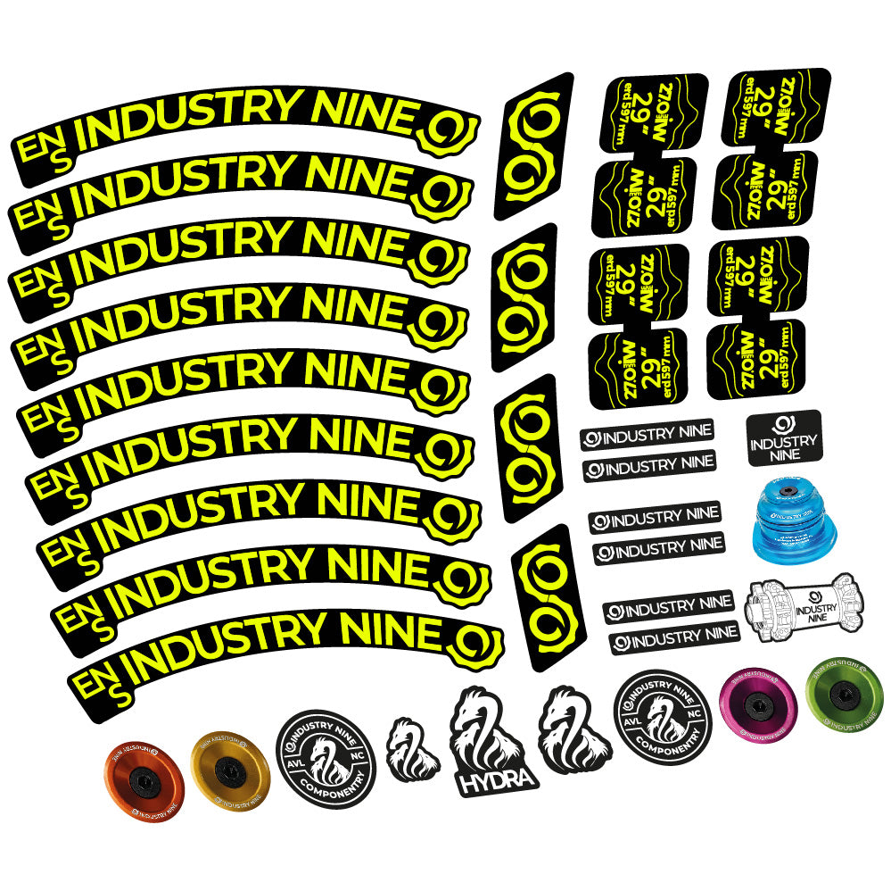 Stickers Industry Nine Enduro S compatibles - Autocollants roue vélo VTT