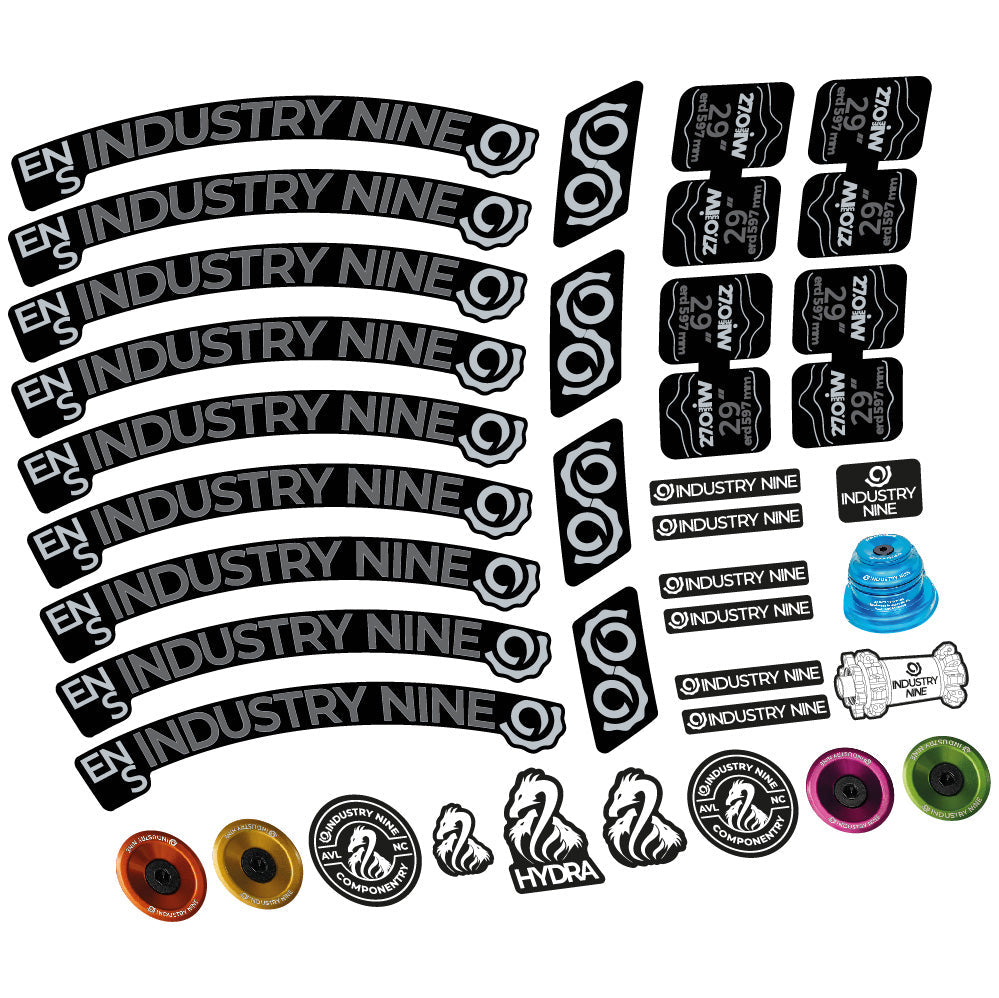 Stickers Industry Nine Enduro S compatibles - Autocollants roue vélo VTT