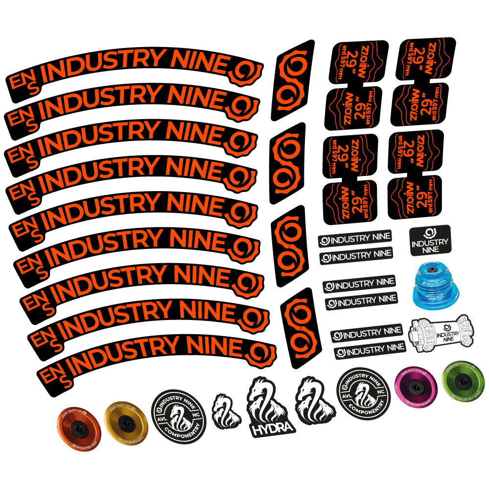 Stickers Industry Nine Enduro S compatibles - Autocollants roue vélo VTT