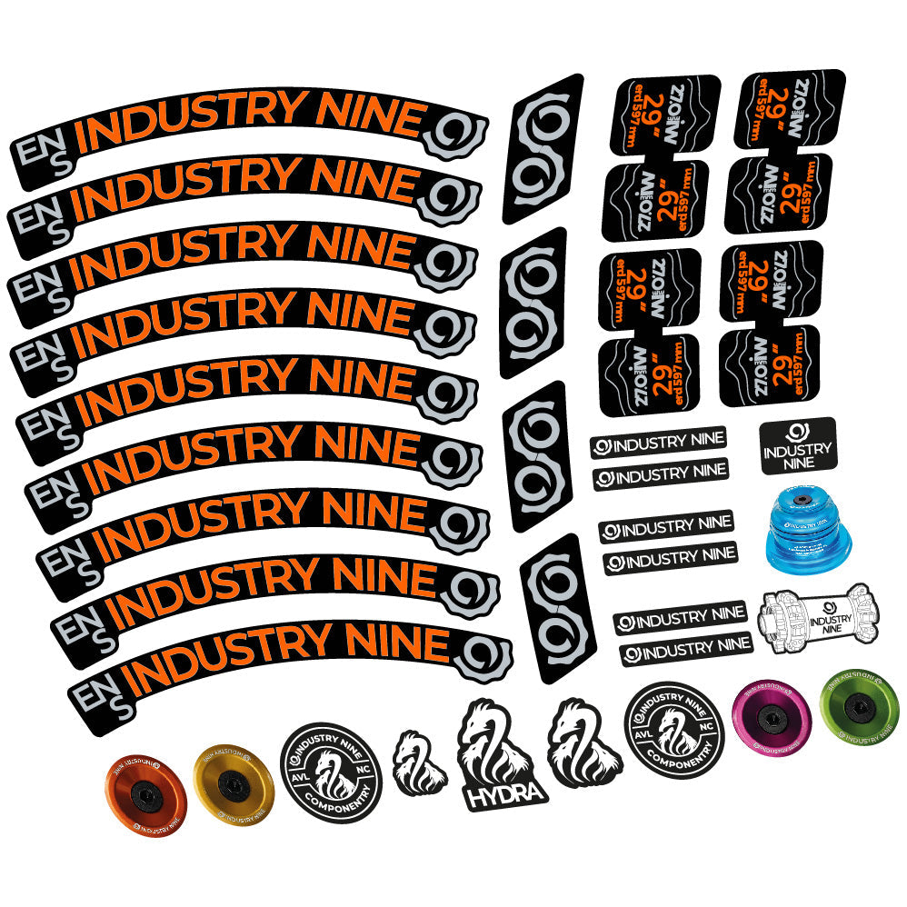 Stickers Industry Nine Enduro S compatibles - Autocollants roue vélo VTT