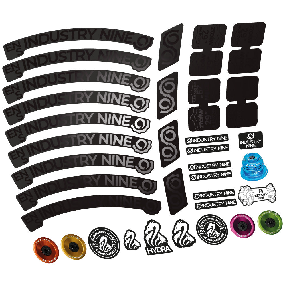 Stickers Industry Nine Enduro S compatibles - Autocollants roue vélo VTT