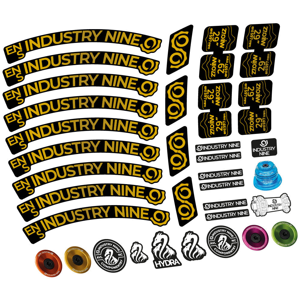 Stickers Industry Nine Enduro S compatibles - Autocollants roue vélo VTT