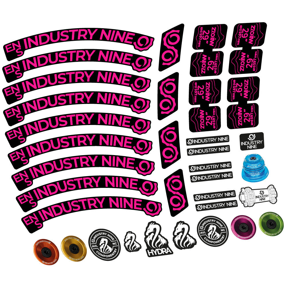 Stickers Industry Nine Enduro S compatibles - Autocollants roue vélo VTT