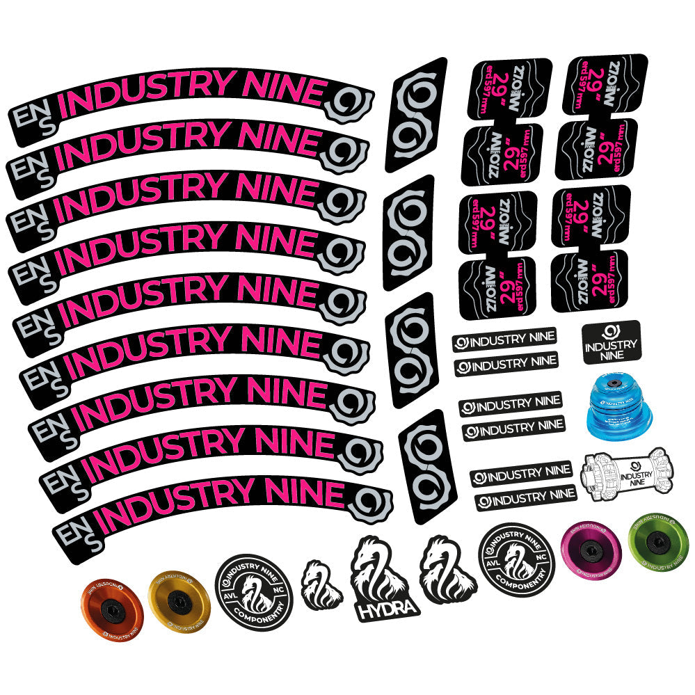 Stickers Industry Nine Enduro S compatibles - Autocollants roue vélo VTT