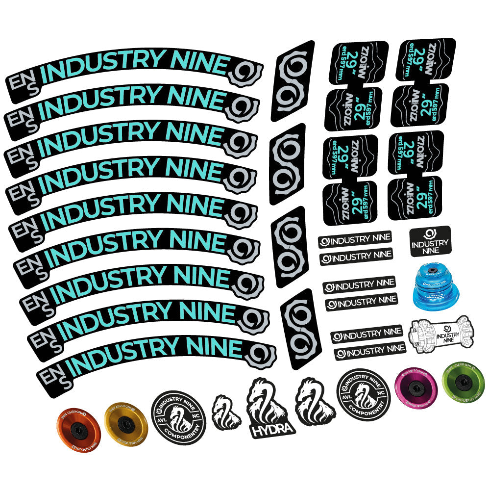 Stickers Industry Nine Enduro S compatibles - Autocollants roue vélo VTT