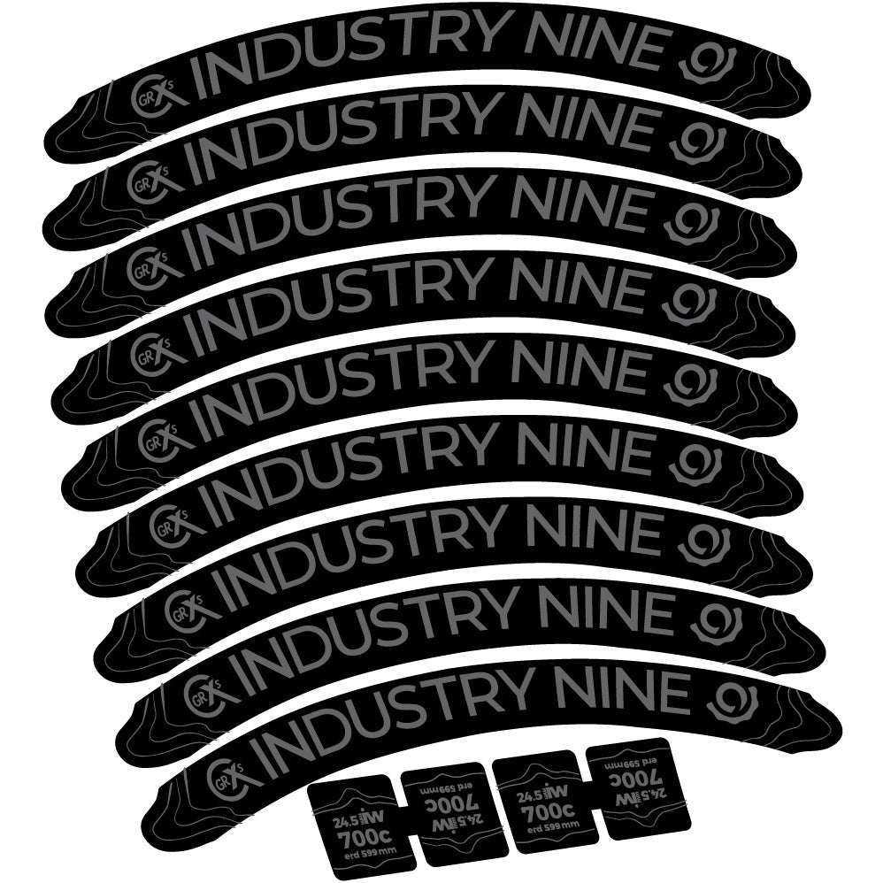 Stickers Industry Nine GRCX compatibles Autocollants roues