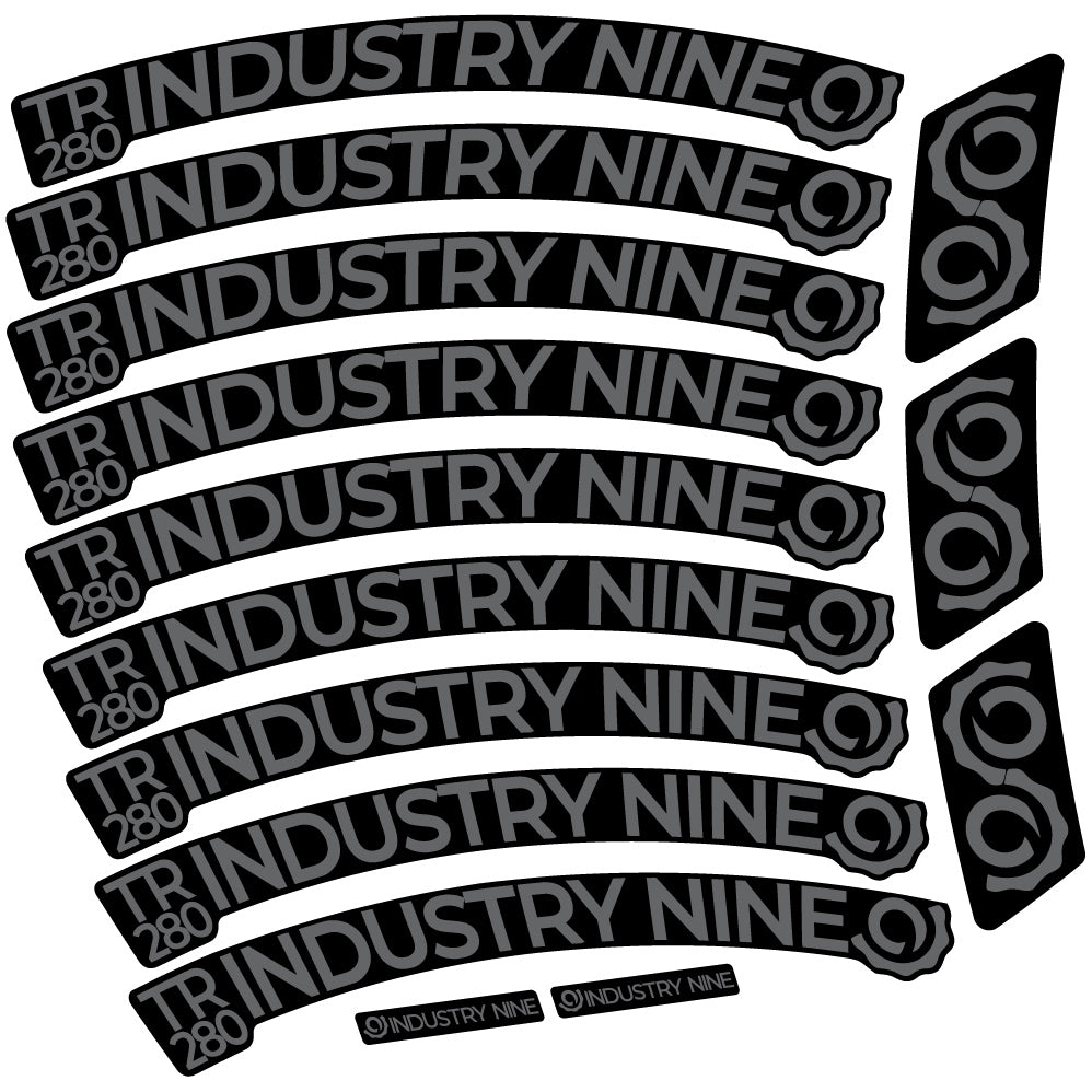 Stickers Industry Nine Trail 280 Carbon compatibles Autocollants roues