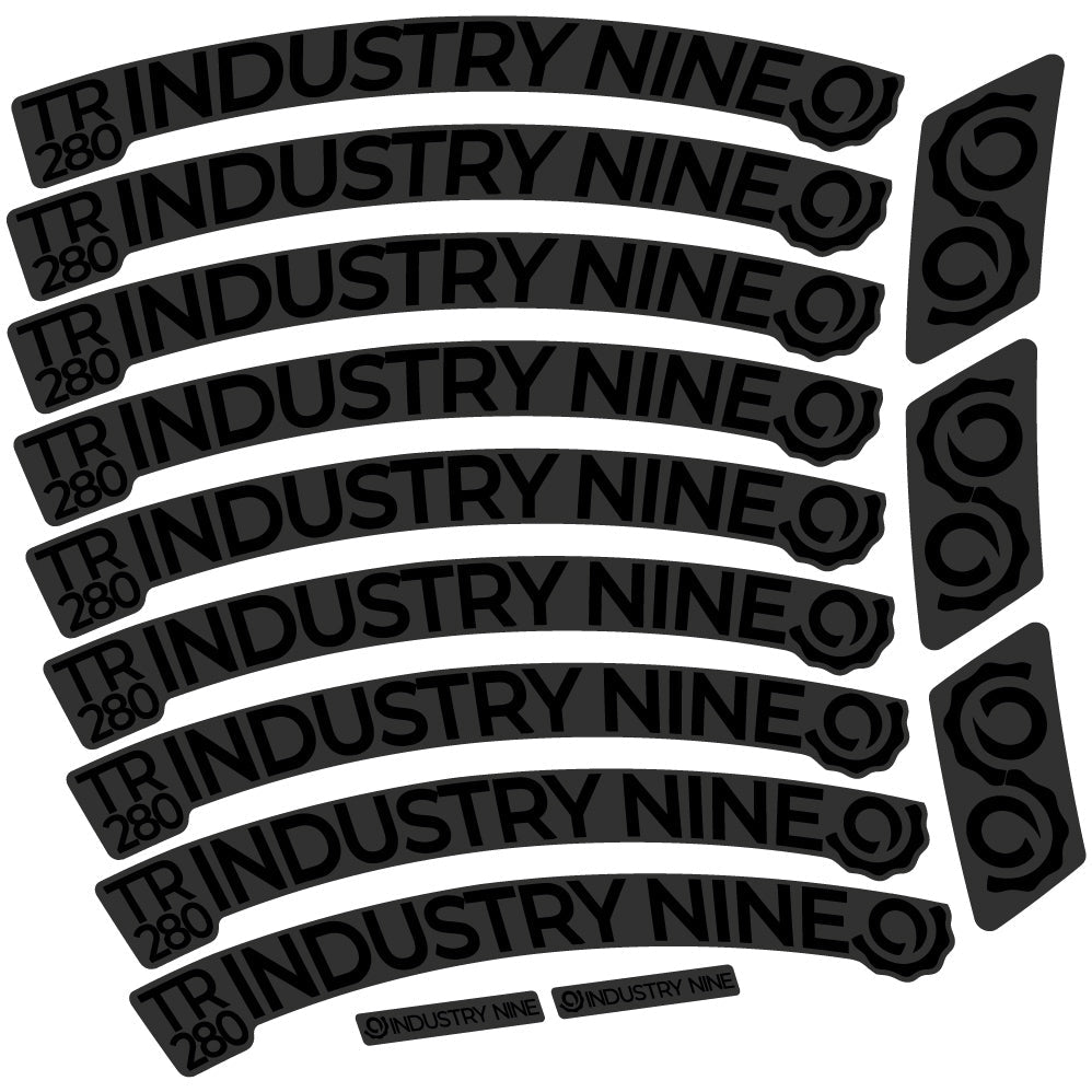 Stickers Industry Nine Trail 280 Carbon compatibles Autocollants roues