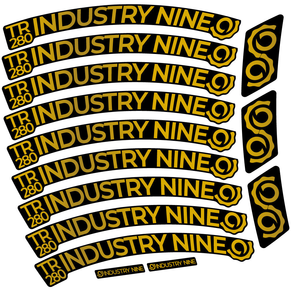 Stickers Industry Nine Trail 280 Carbon compatibles Autocollants roues