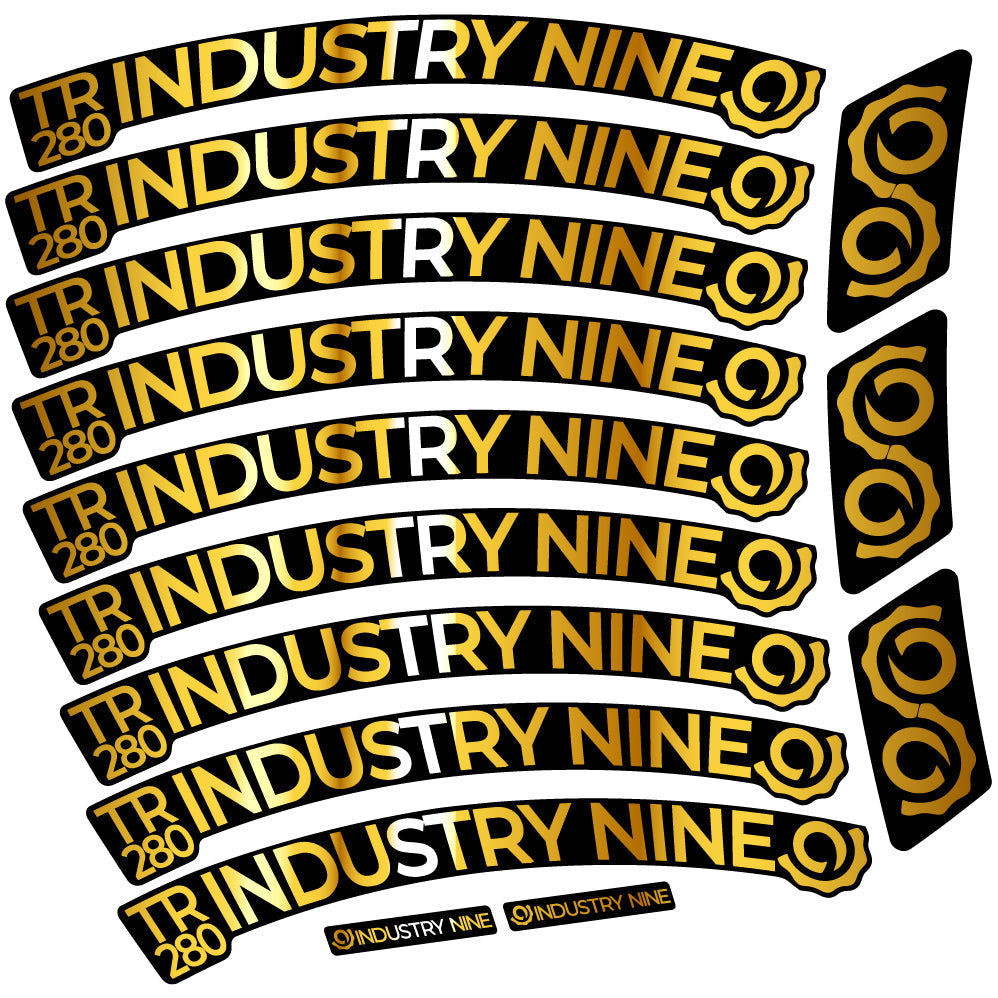 Stickers Industry Nine Trail 280 Carbon compatibles Autocollants roues
