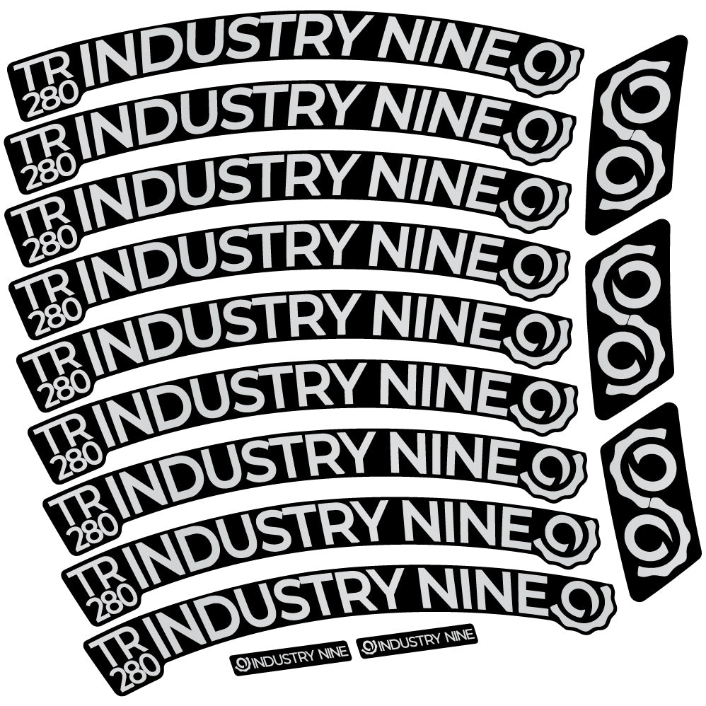 Stickers Industry Nine Trail 280 Carbon compatibles Autocollants roues