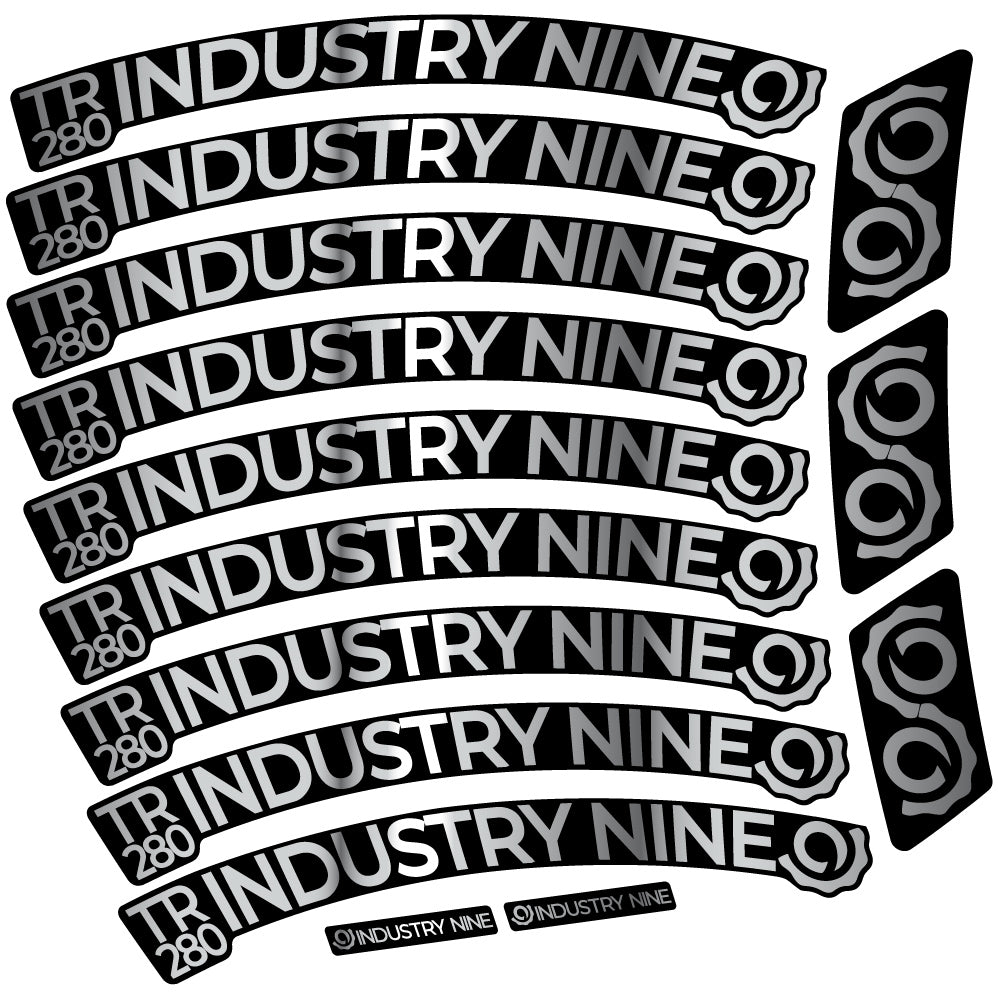 Stickers Industry Nine Trail 280 Carbon compatibles Autocollants roues