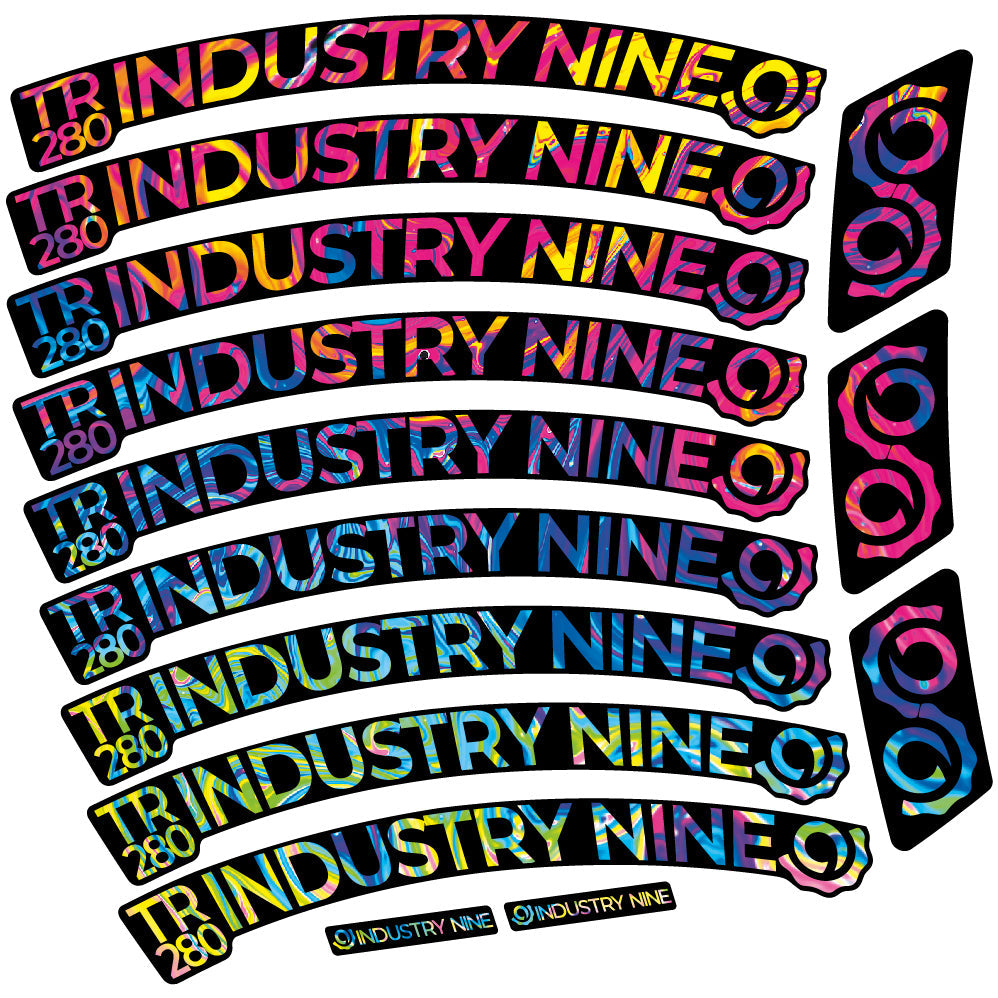 Stickers Industry Nine Trail 280 Carbon compatibles Autocollants roues