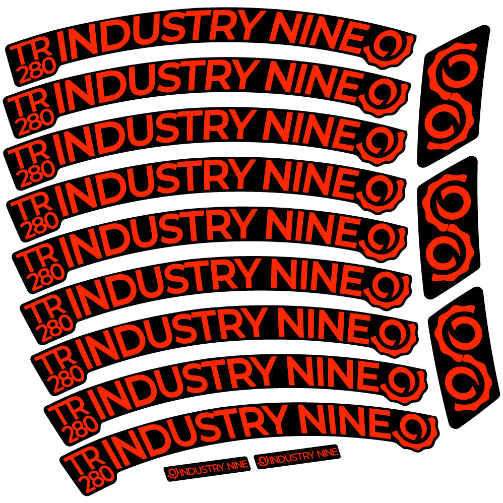 Stickers Industry Nine Trail 280 Carbon compatibles Autocollants roues