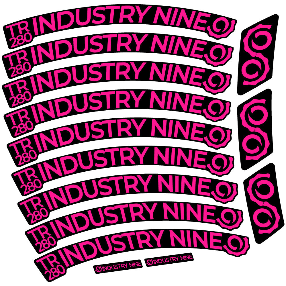 Stickers Industry Nine Trail 280 Carbon compatibles Autocollants roues