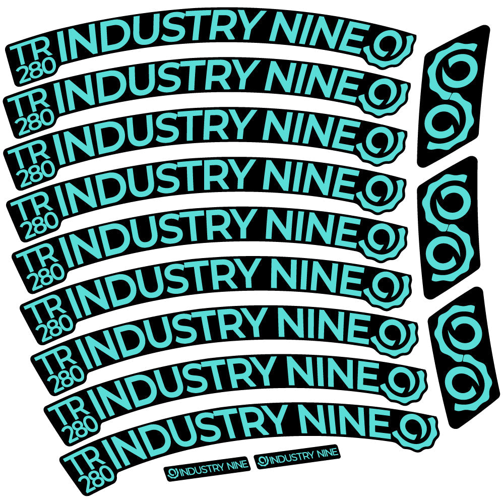 Stickers Industry Nine Trail 280 Carbon compatibles Autocollants roues