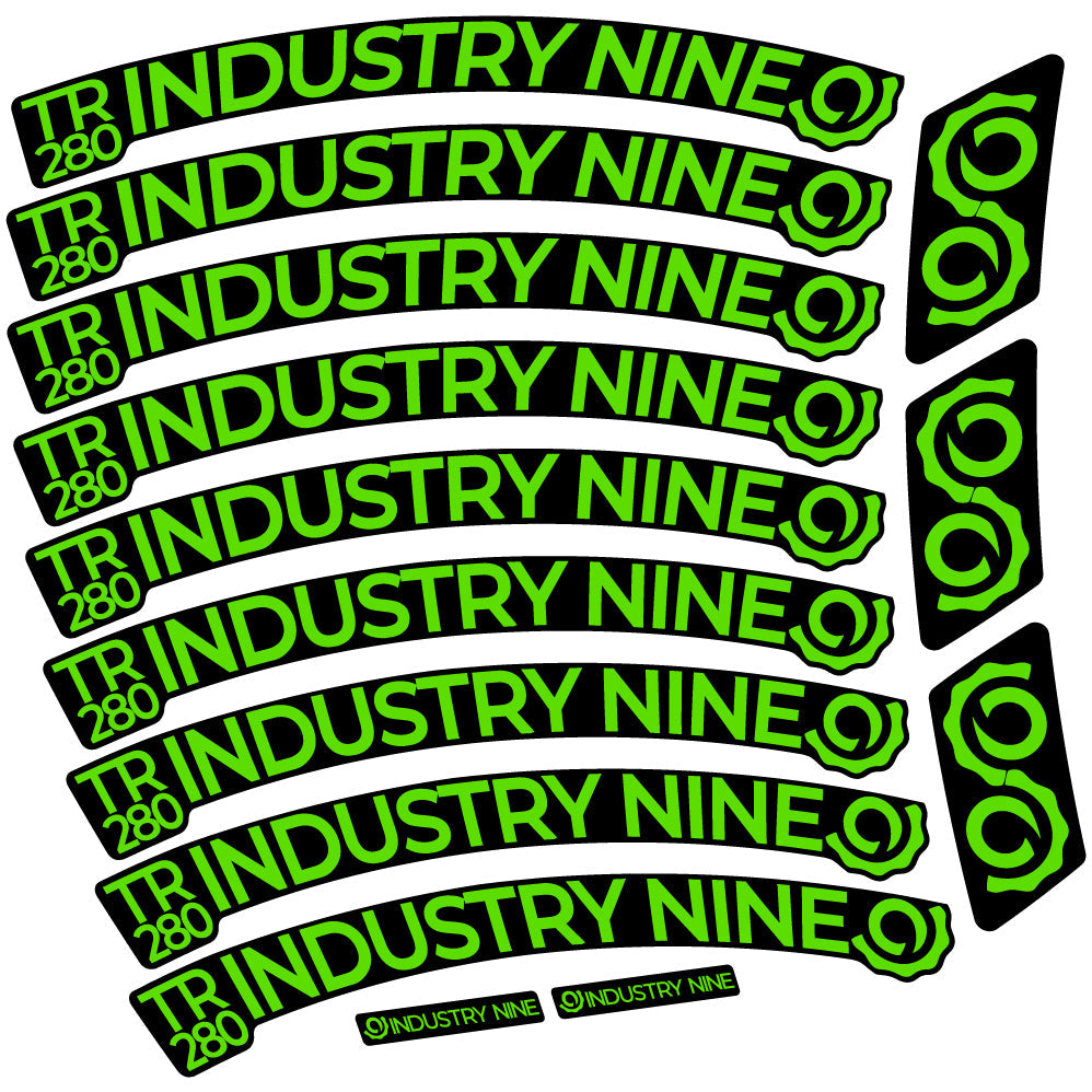 Stickers Industry Nine Trail 280 Carbon compatibles Autocollants roues