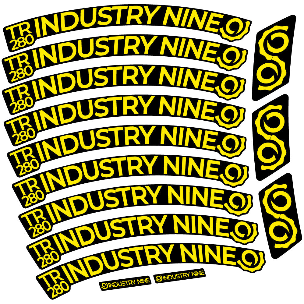 Stickers Industry Nine Trail 280 Carbon compatibles Autocollants roues