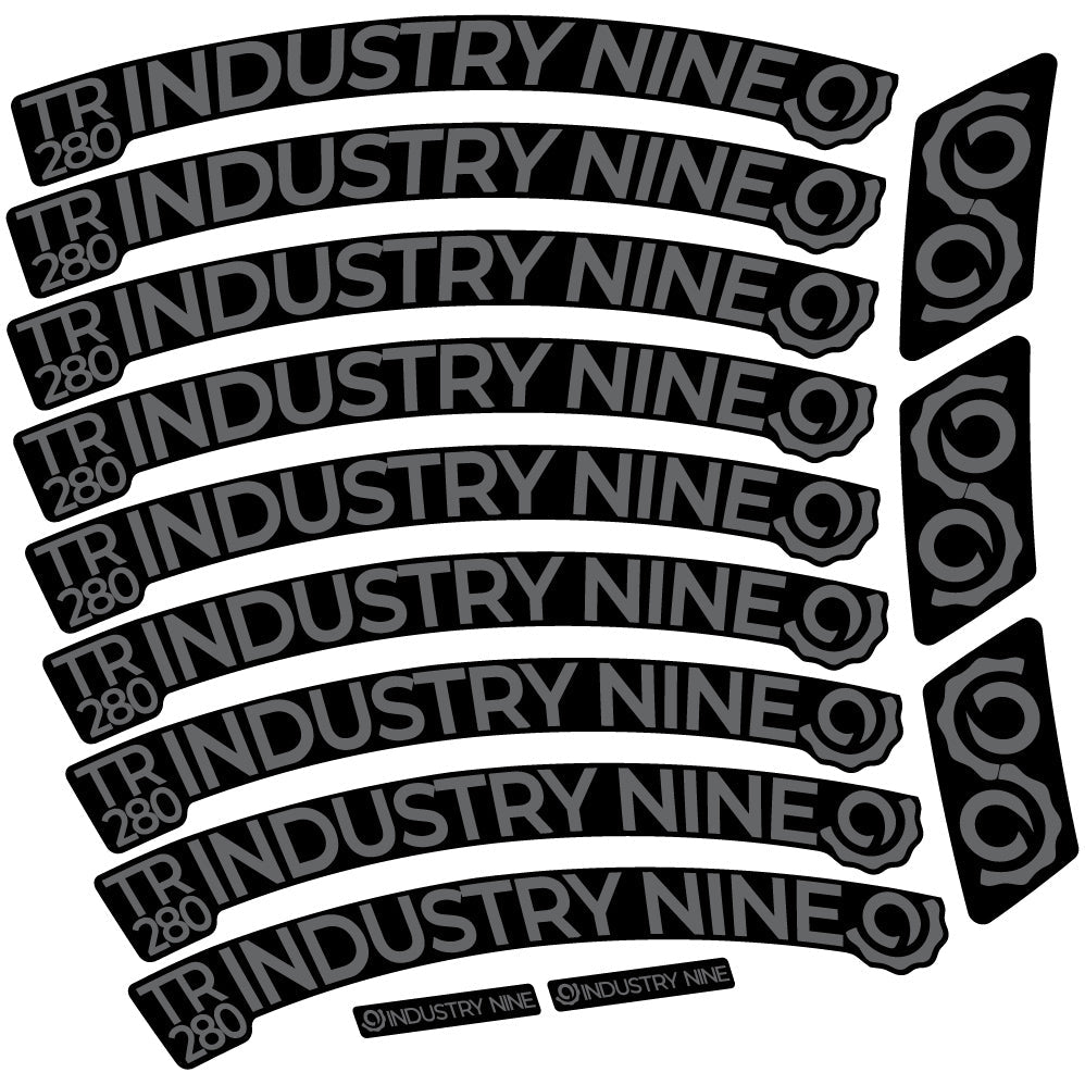 Stickers Industry Nine Trail 280 Carbon compatibles Autocollants roues