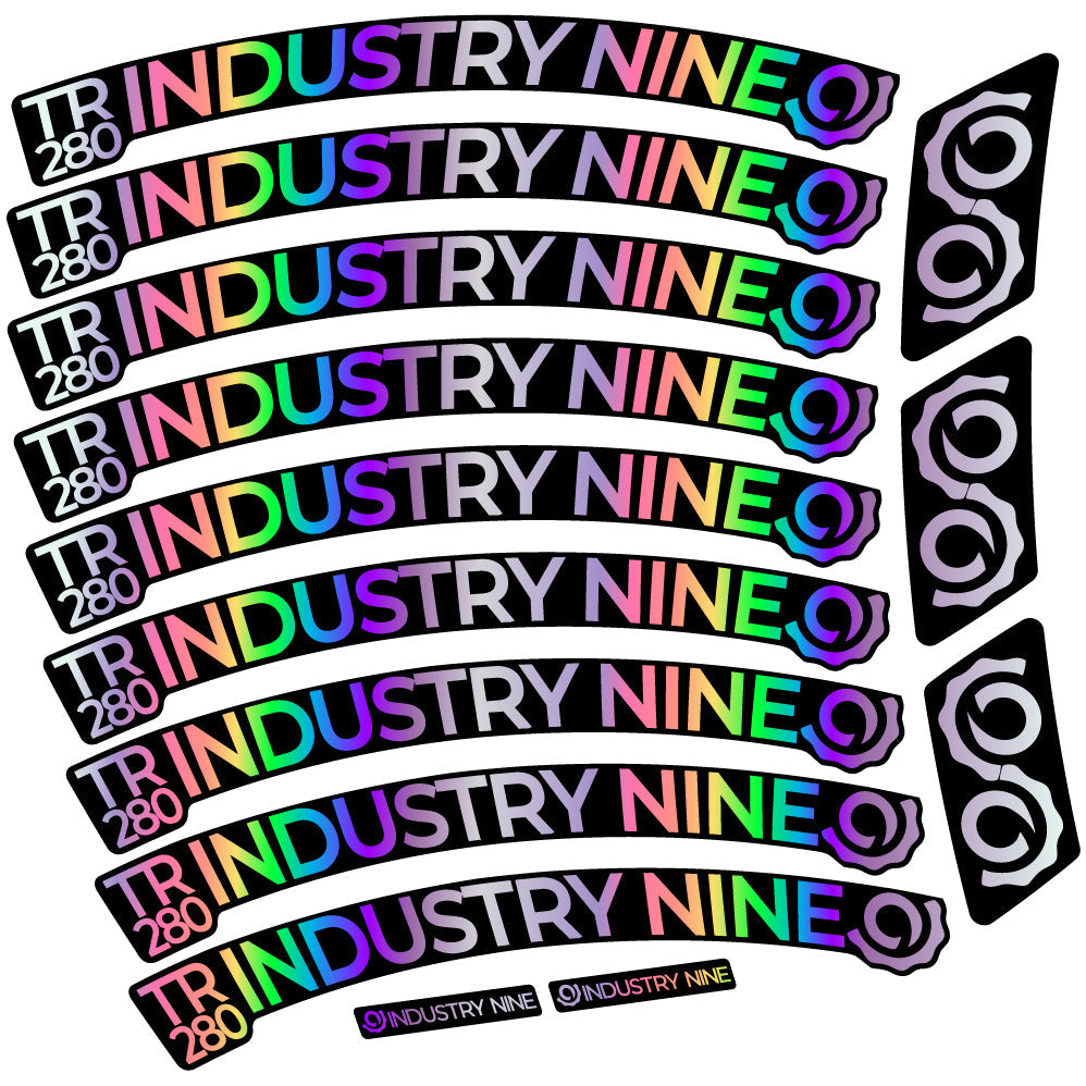 Stickers Industry Nine Trail 280 Carbon compatibles Autocollants roues