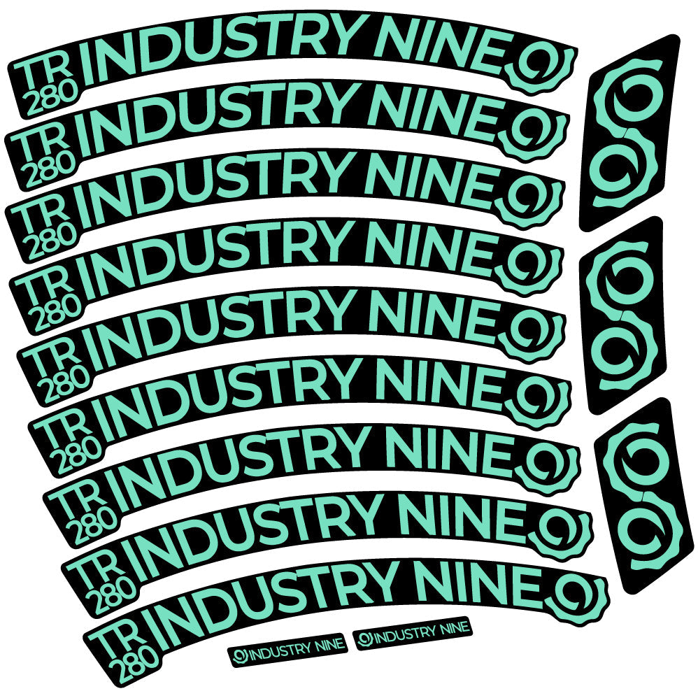 Stickers Industry Nine Trail 280 Carbon compatibles Autocollants roues