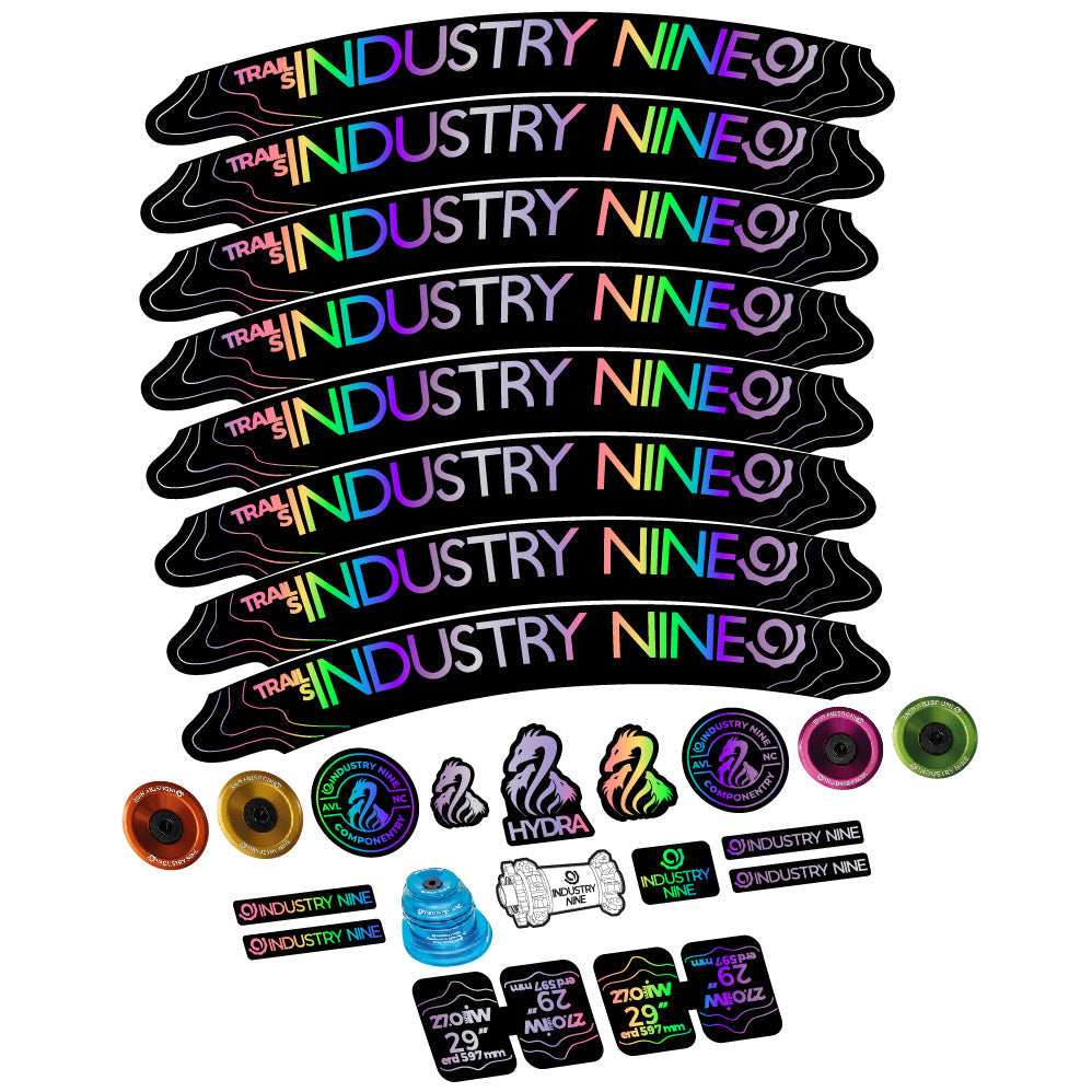 Stickers Industry Nine Trail S compatibles Autocollants roues VTT 29"