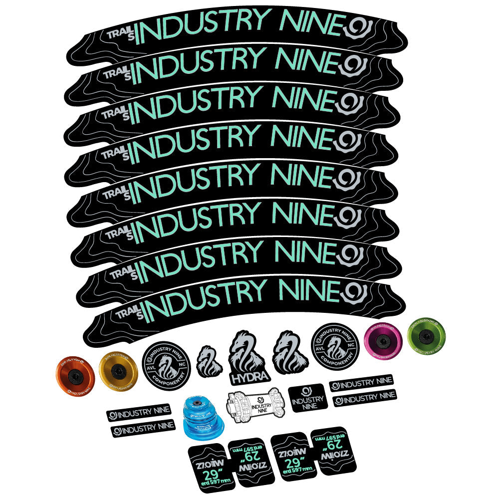 Stickers Industry Nine Trail S compatibles Autocollants roues VTT 29"