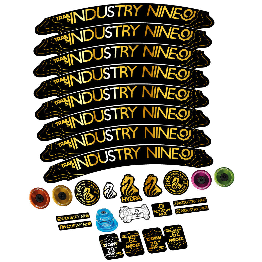 Stickers Industry Nine Trail S compatibles Autocollants roues VTT 29"