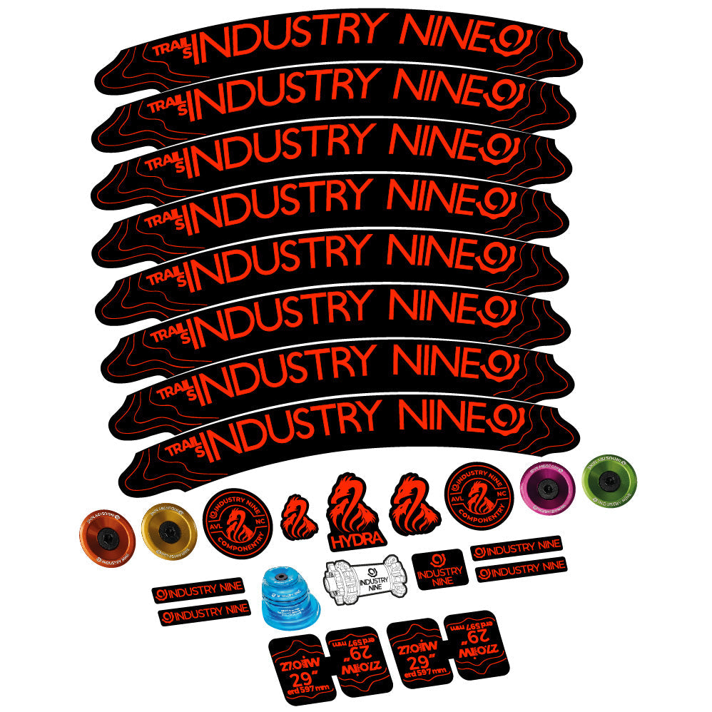 Stickers Industry Nine Trail S compatibles Autocollants roues VTT 29"