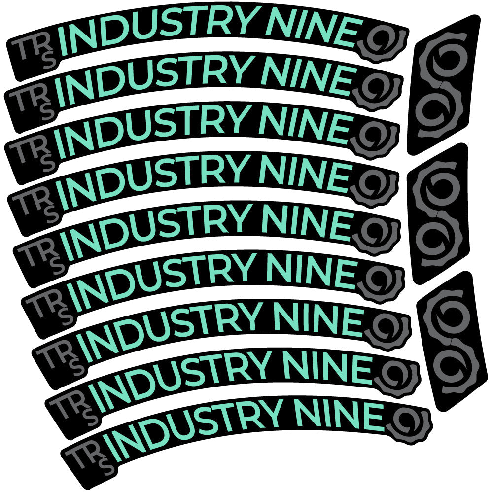 Stickers Industry Nine Trail S Carbon compatibles Autocollants roues