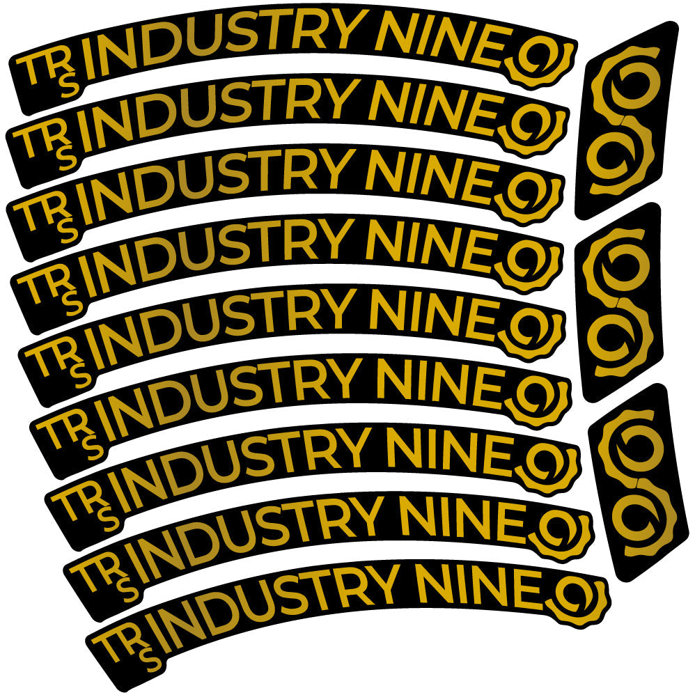 Stickers Industry Nine Trail S Carbon compatibles Autocollants roues
