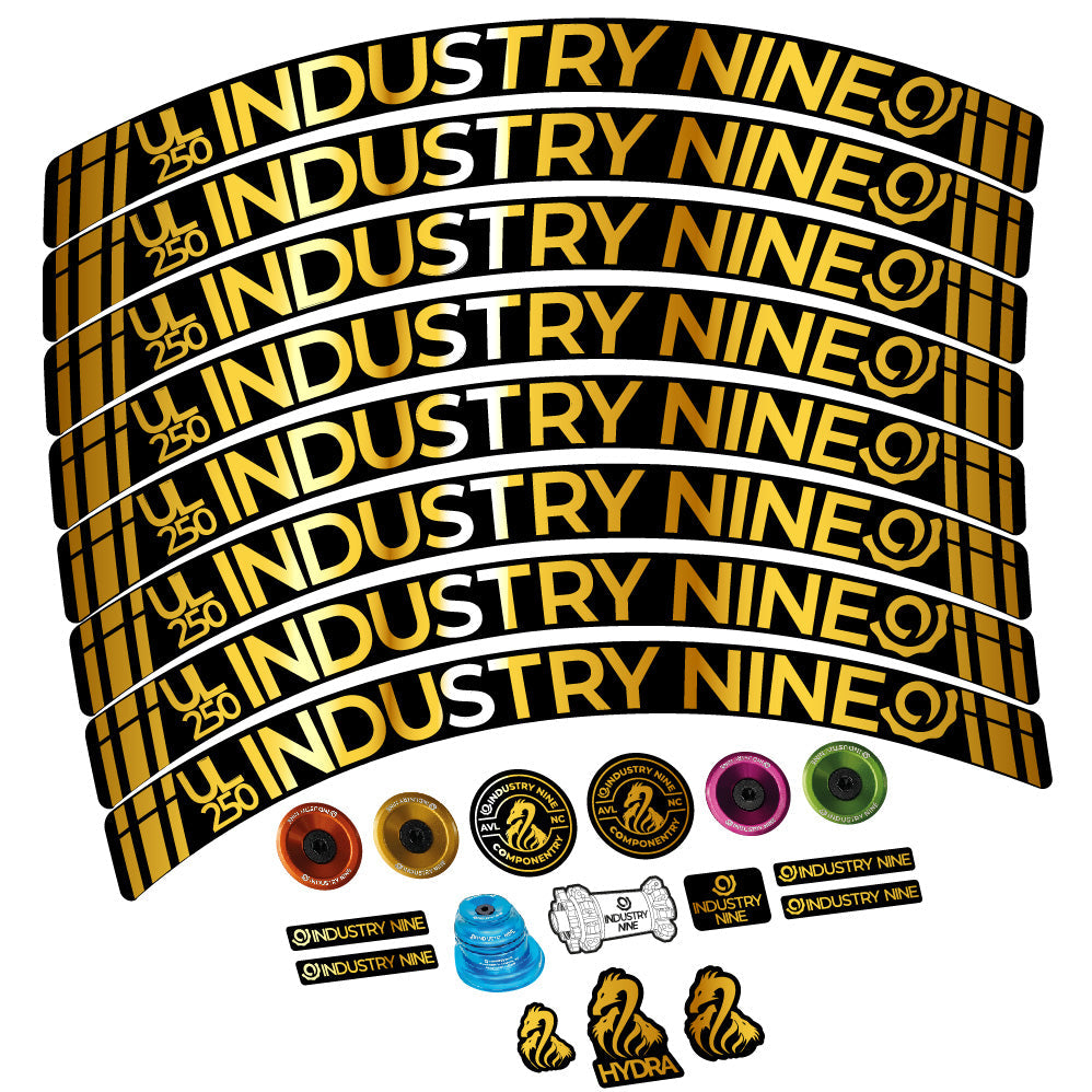 Stickers Industry Nine Ultralite Carbon compatibles Autocollants roues VTT 29"