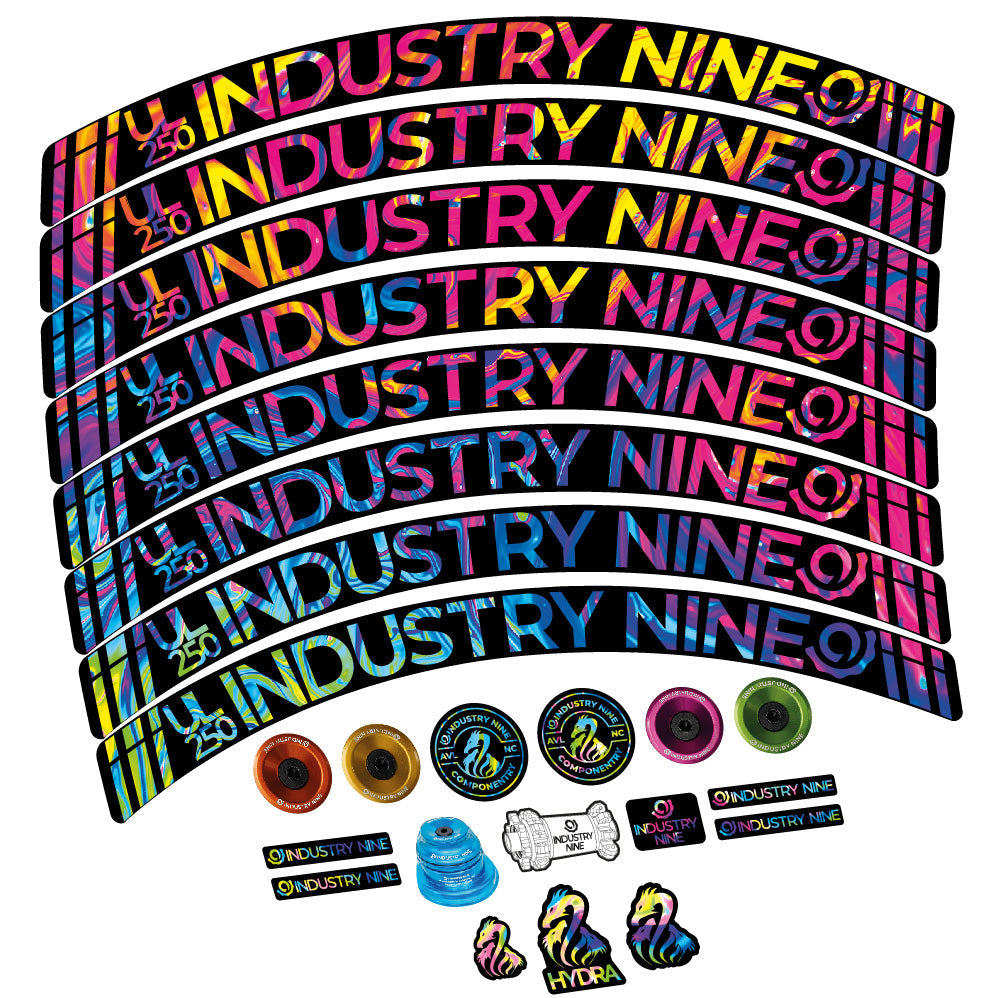 Stickers Industry Nine Ultralite Carbon compatibles Autocollants roues VTT 29"