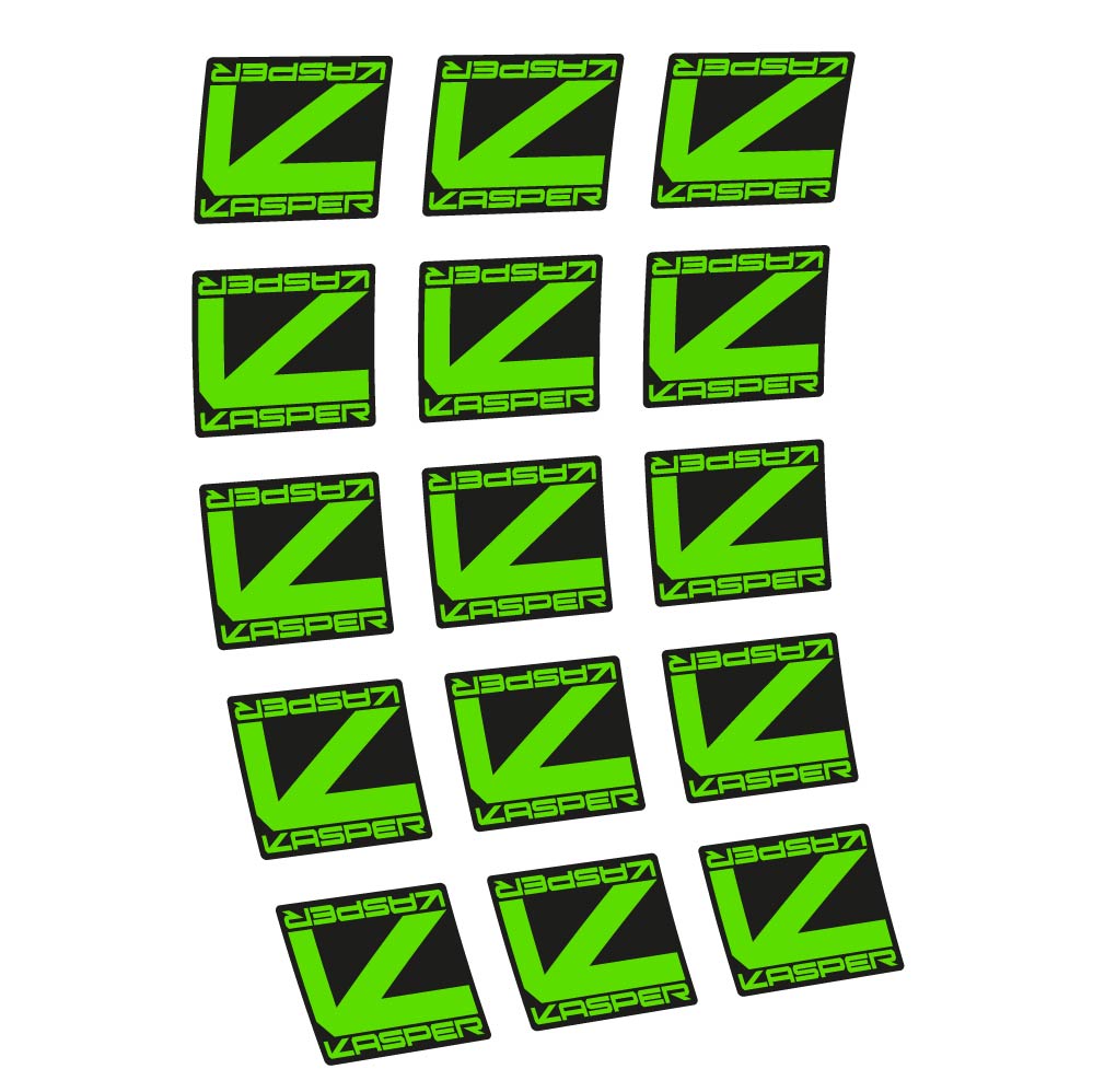 Stickers Kasper Wheels compatibles - Autocollants roue vélo VTT
