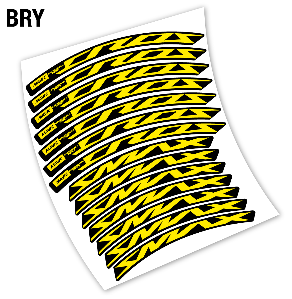 Stickers Mavic Crossmax Pro 2019 compatibles Autocollants roues VTT