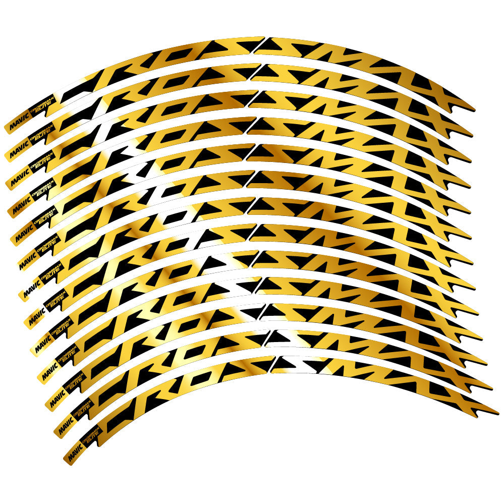 Stickers Mavic Crossmax Elite 2021 compatibles - Autocollants roue vélo VTT