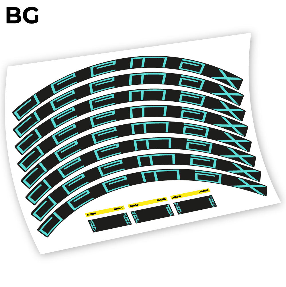 Stickers Mavic Deemax 2021 compatibles Autocollants roues