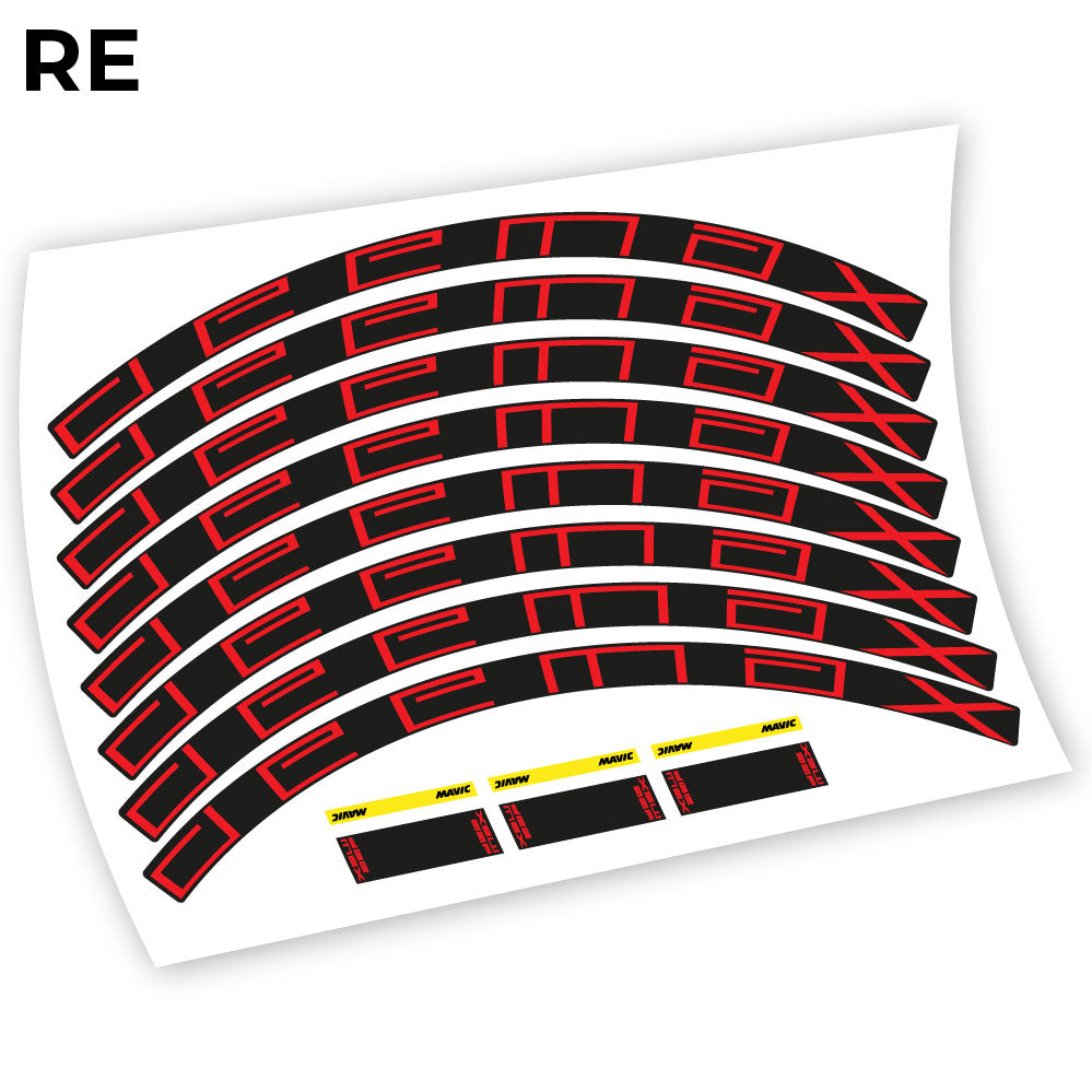 Stickers Mavic Deemax 2021 compatibles Autocollants roues