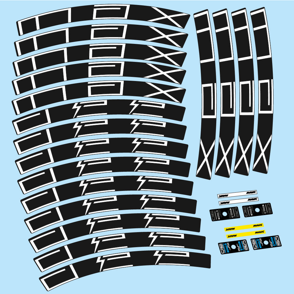 Stickers Mavic EDeemax compatibles Autocollants roues VTT 29"