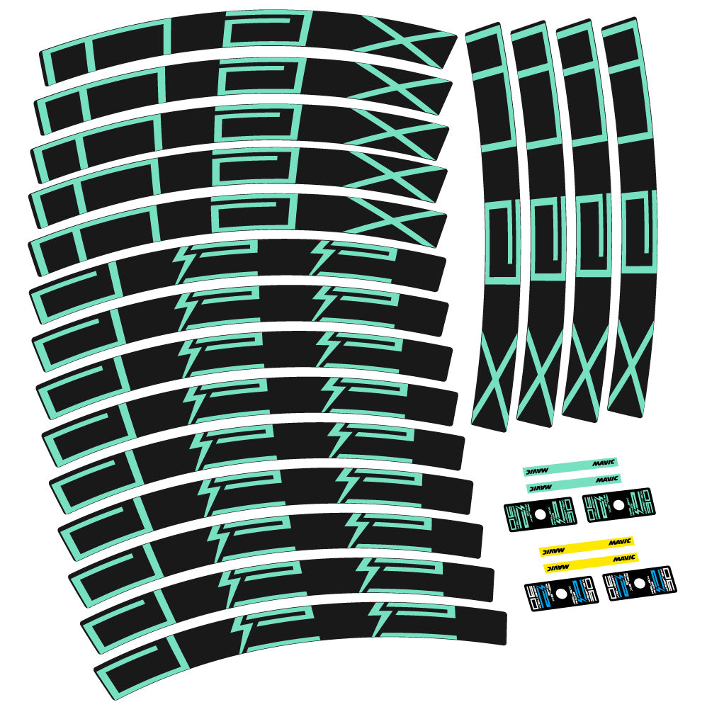 Stickers Mavic EDeemax compatibles Autocollants roues VTT 29"