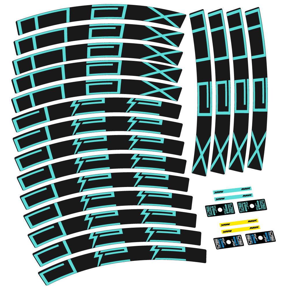 Stickers Mavic EDeemax compatibles Autocollants roues VTT 29"