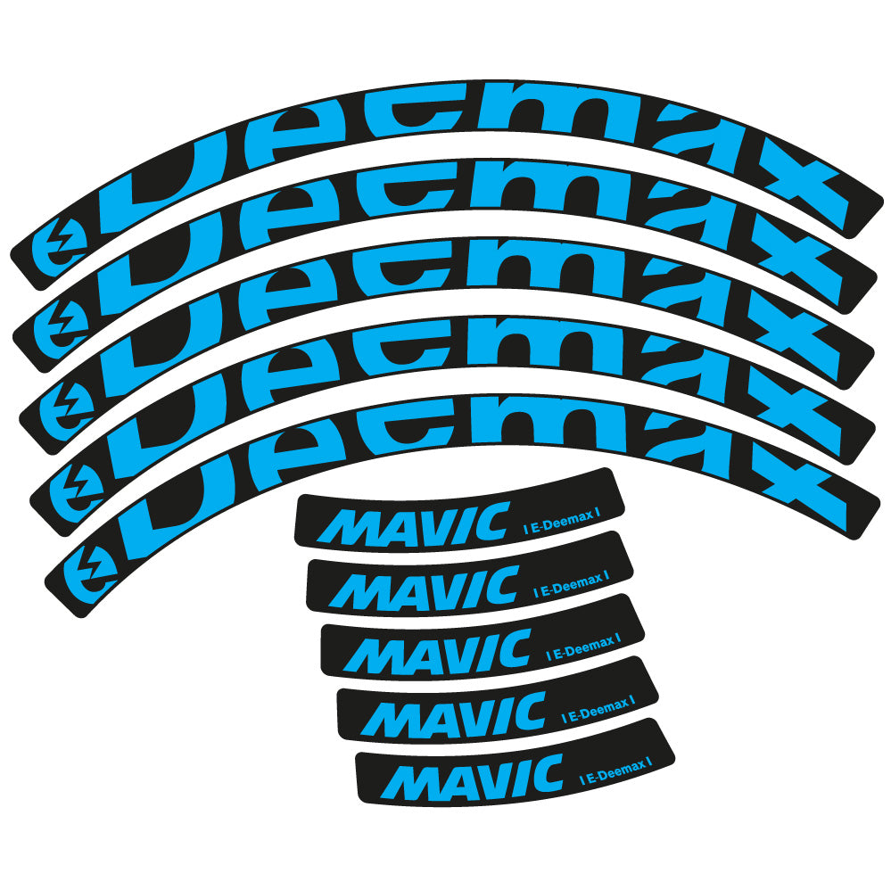 Stickers Mavic E-deemax 2025 compatibles - Autocollants roue vélo VTT