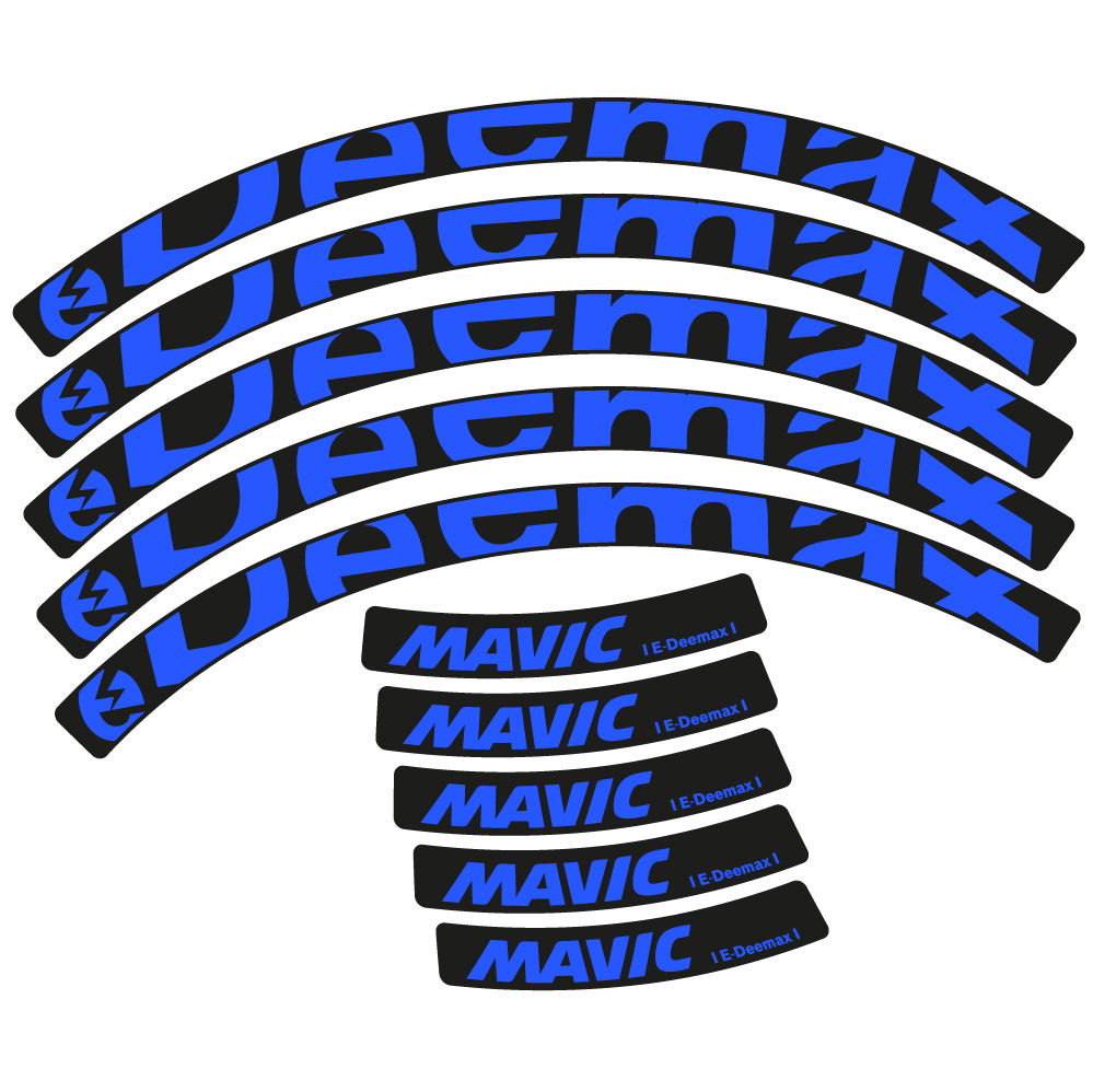 Stickers Mavic E-deemax 2025 compatibles - Autocollants roue vélo VTT