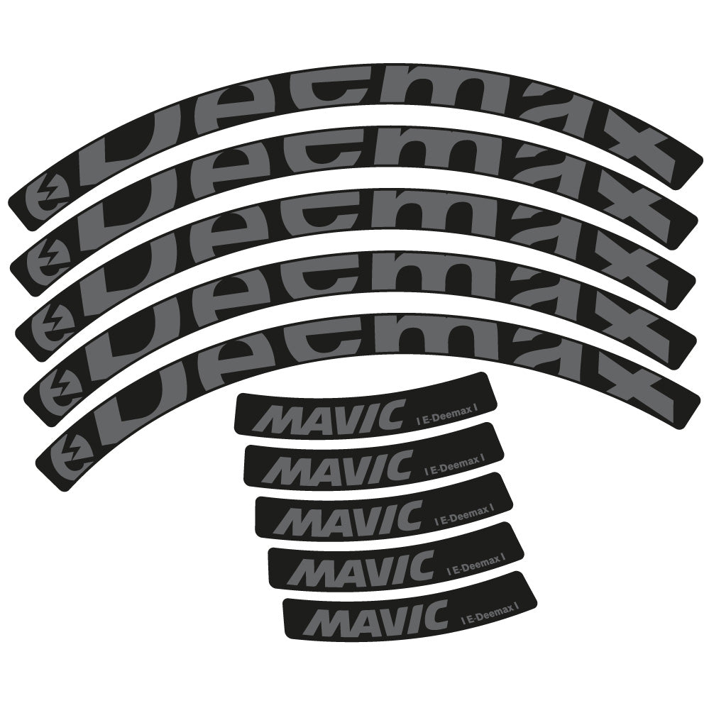 Stickers Mavic E-deemax 2025 compatibles - Autocollants roue vélo VTT